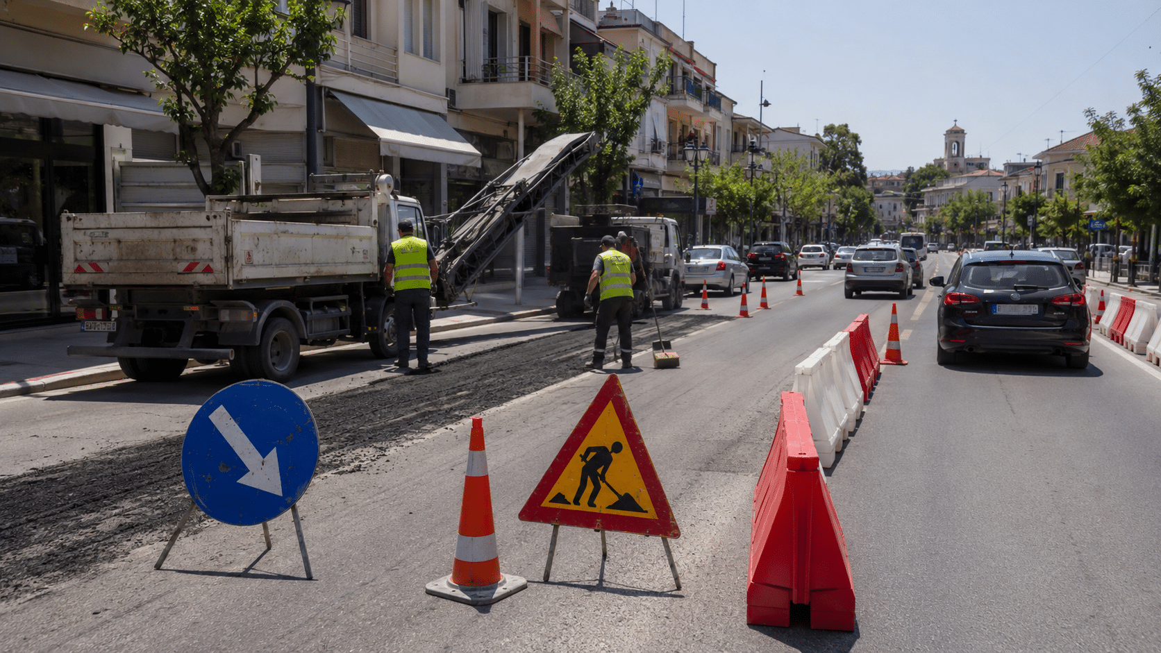 Κλειστοί-δρόμοι-στα-Τρίκαλα-για-έργα-της-ΔΕΥΑΤ