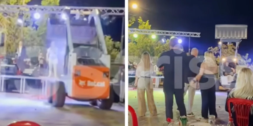 Γωγώ-Τσαμπά:-Η-στιγμή-που-έγινε-viral-στο-πανηγύρι-στα-Φάρσαλα-με-τον-φορτωτή-στη-σκηνή-και-τα-λουλούδια-(Βίντεο)