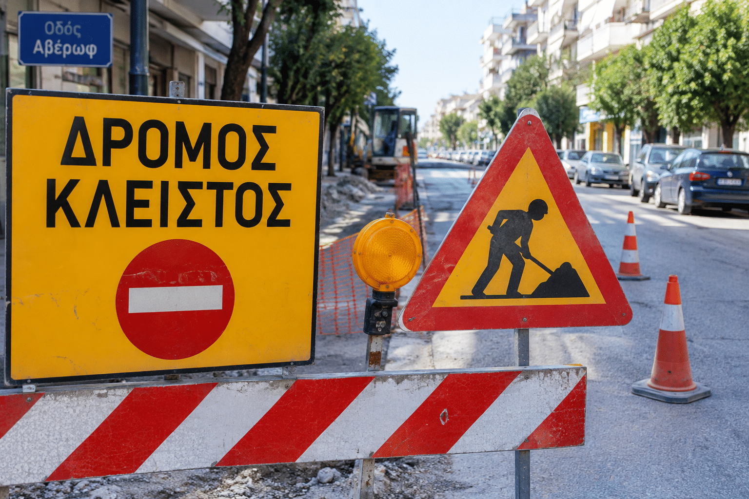 Τρίκαλα:-Κλείνει-για-οκτώ-ώρες-η-οδός-Αβέρωφ
