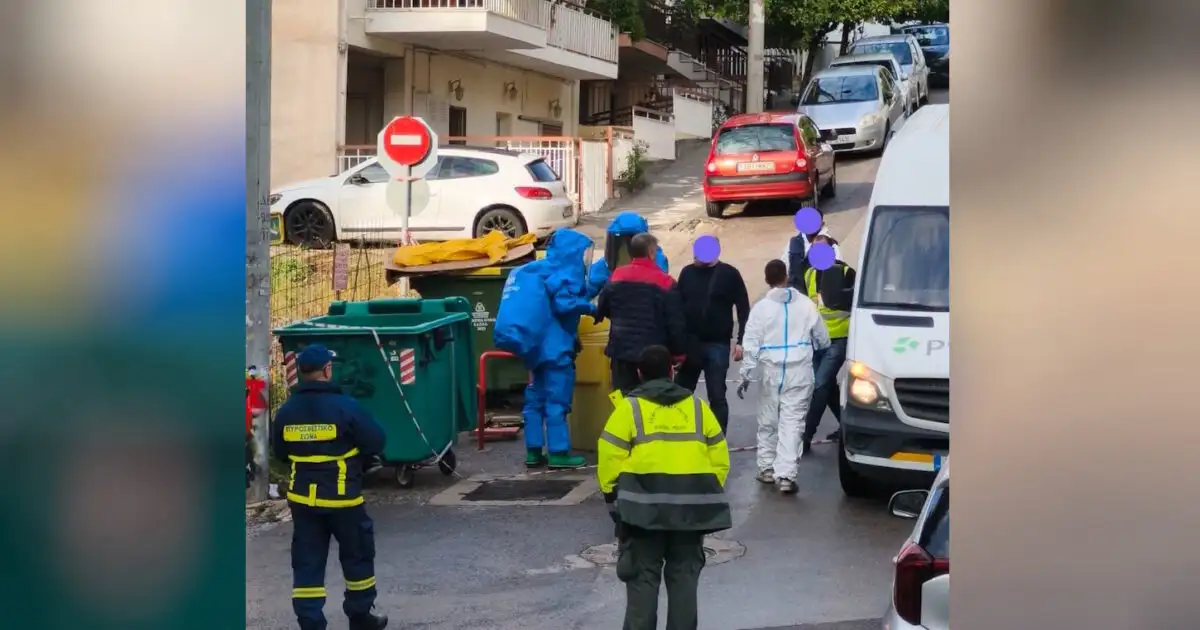 Άγιος-Δημήτριος:-Υδρόθειο-είχε-το-δοχείο-που-βρέθηκε-στον-κάδο-σκουπιδιών-–-Συνελήφθη-ιδιοκτήτης-εταιρείας-καθαρισμού
