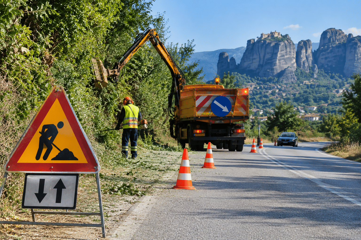 Τρίκαλα:-Στενώσεις-σε-επαρχιακούς-δρόμους-έως-31/10