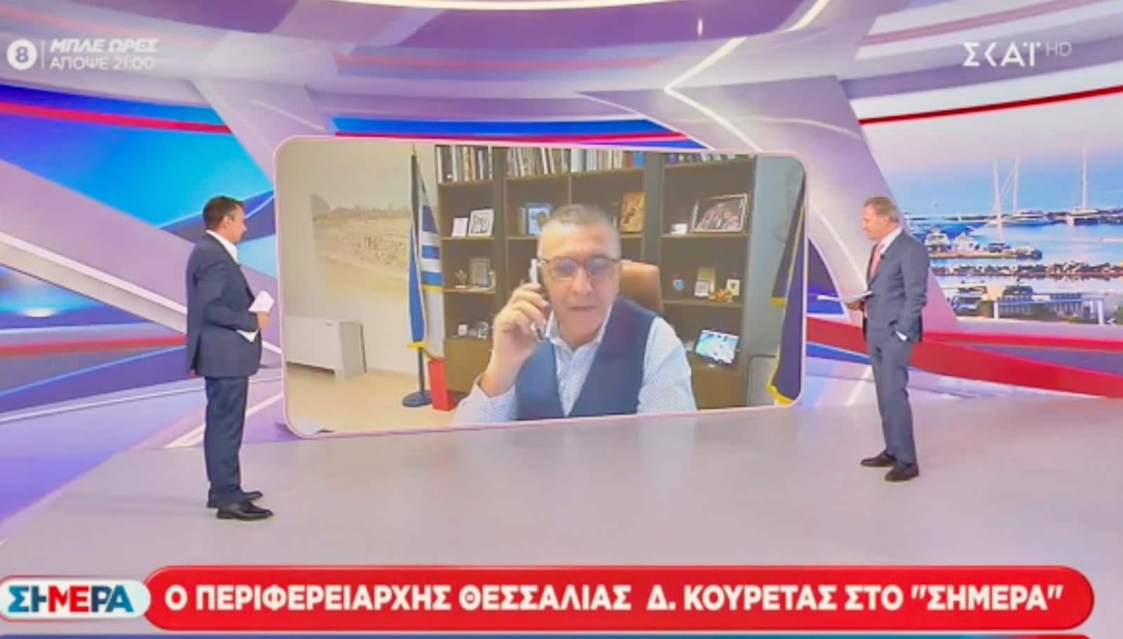 Κουρέτας-στον-ΣΚΑΪ:-Στο-40%-η-αντιπλημμυρική-ικανότητα-της-Θεσσαλίας-–-Πενταετής-ο-ορίζοντας-για-τα-μεγάλα-φράγματα