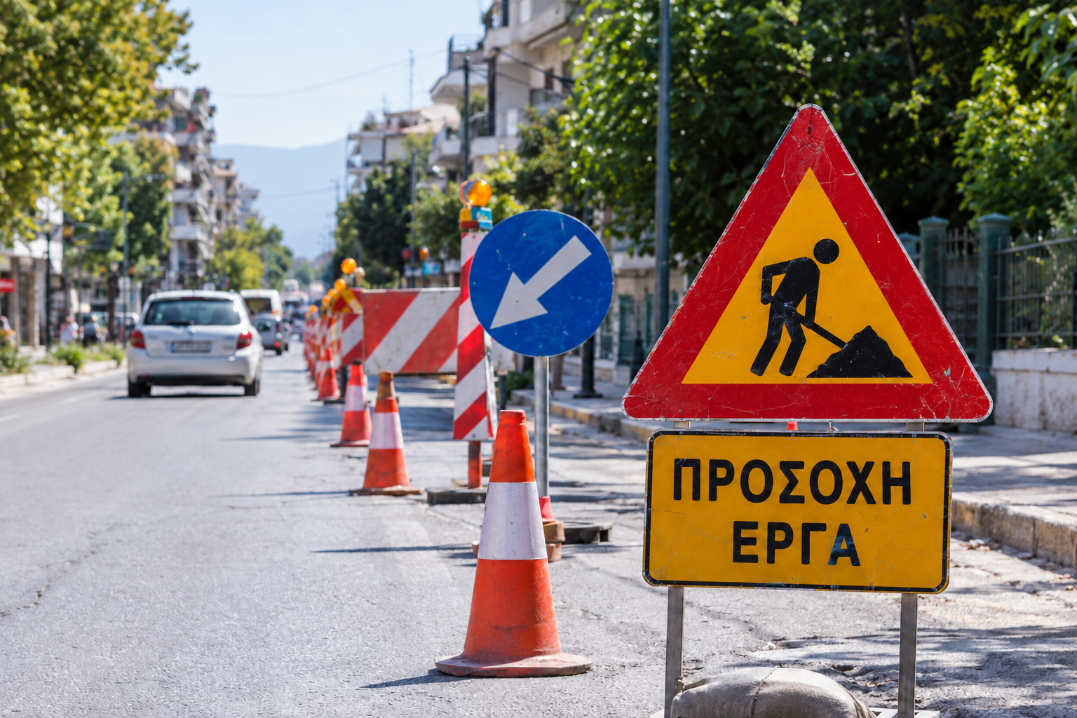 Τρίκαλα:-Διακοπή-στην-Ασπροποτάμου,-έργα-στη-Ριζαριού